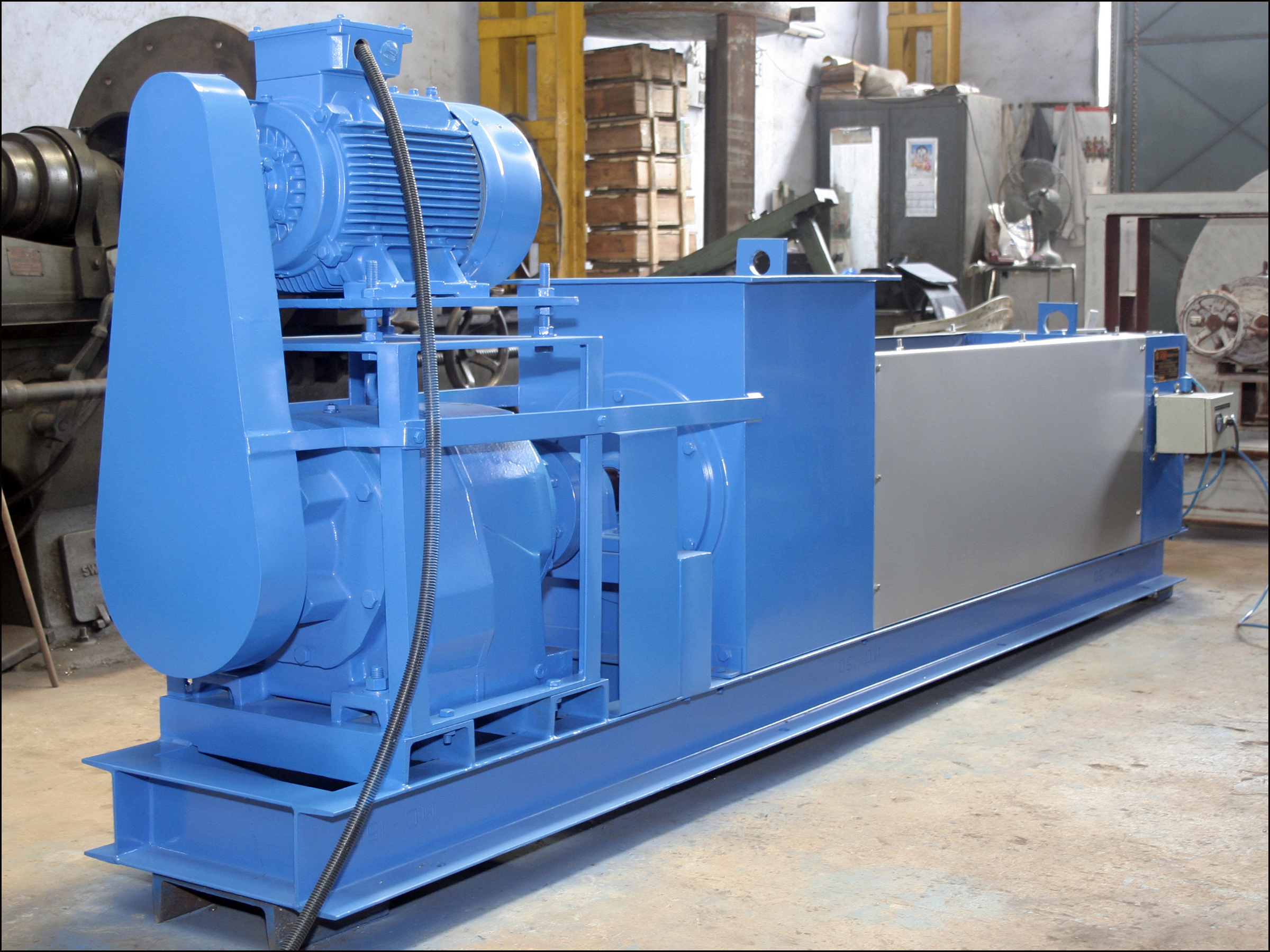 Dewatering Screw Press - Color: Blue