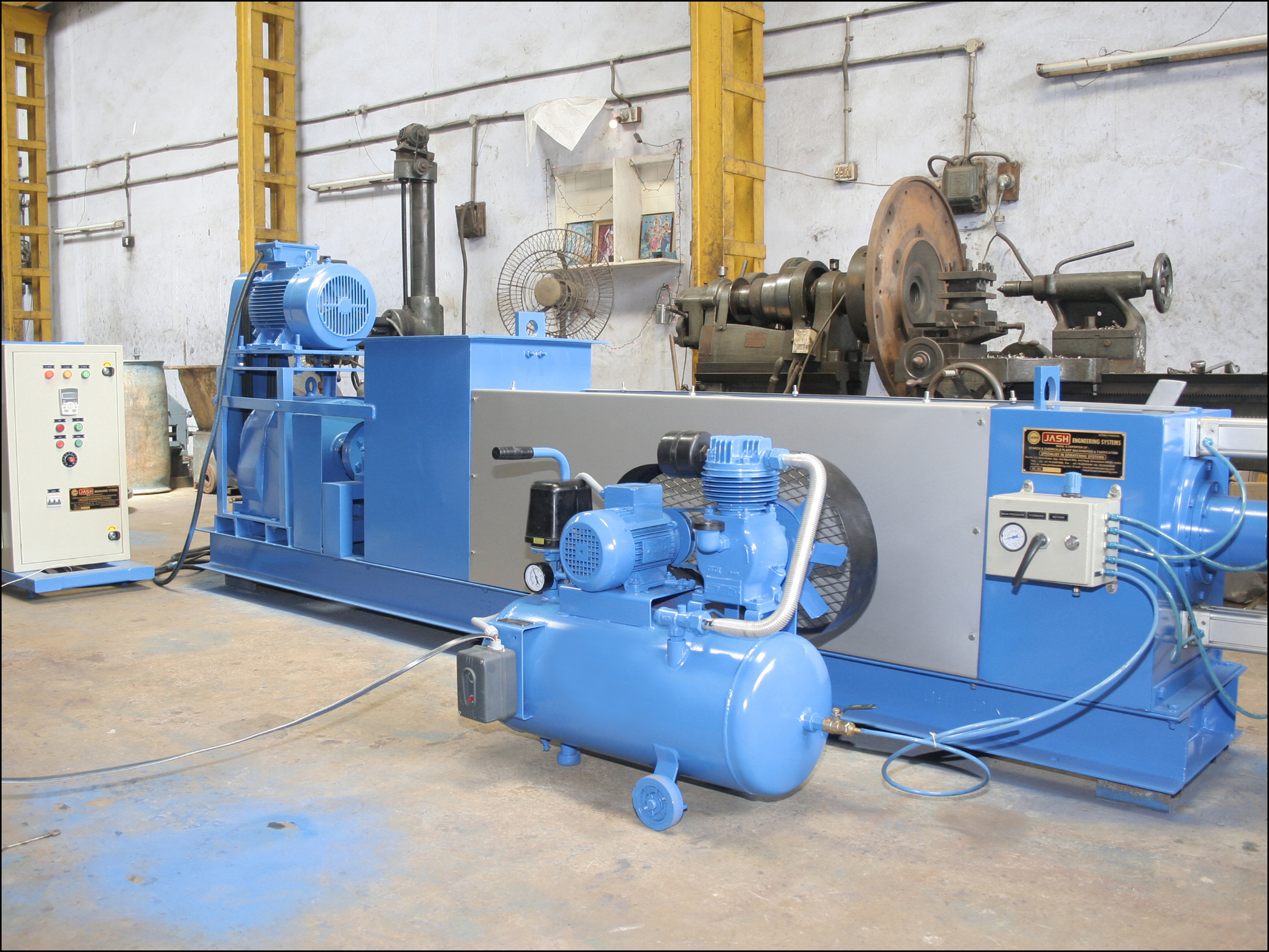 Dewatering Screw Press - Color: Blue