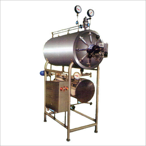 क्षैतिज उच्च दबाव की नसबंदी करने वाला यंत्र