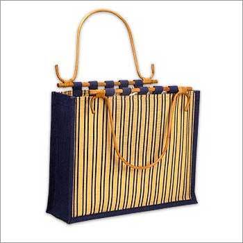 प्रिंटेड जूट शॉपिंग बैग