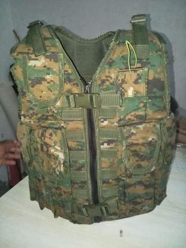 Tactical Vest - Nylon Material, Free Size, Multicolor Design | Unisex Use, Military & Outdoor Sports Compatibility, Lightweight & Durable