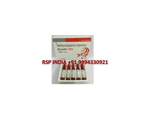 Biometh - 1500 Injection - Methylcobalamin 1500 mcg Red, Intramuscular | Vitamin B12 Boost, Fast Absorption, Anemia Relief, Neuropathy Support