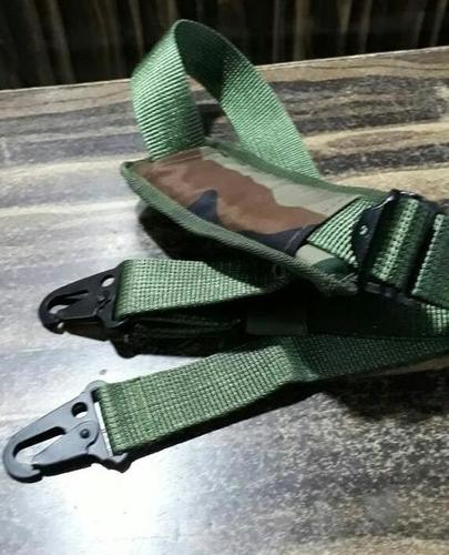 Army Sling - Printed Polyester, 30 mm Width, 2 mm Thickness, Green Color, Standard Size, Military Use, Handwash Care, Warranty Included