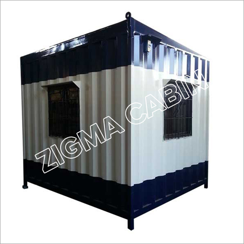 Portable Security Cabin - Color: White & Green