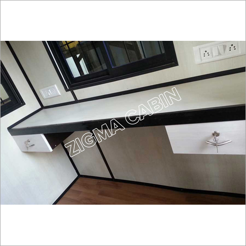 Portable Security Cabin - Color: White & Green