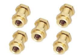 Brass Hexagonal Inserts - Polished Finish, Round Shape | Durable Brass Material, Precision Engineering