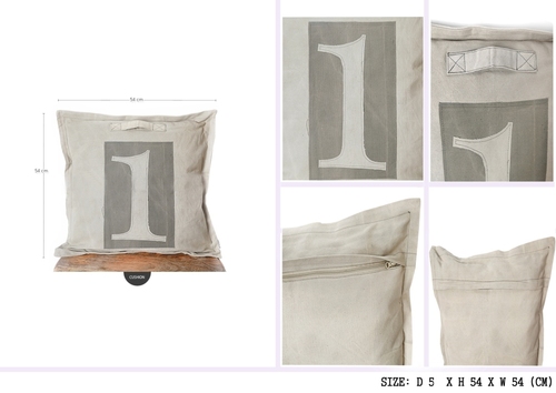 Printed No. 1 Cushion