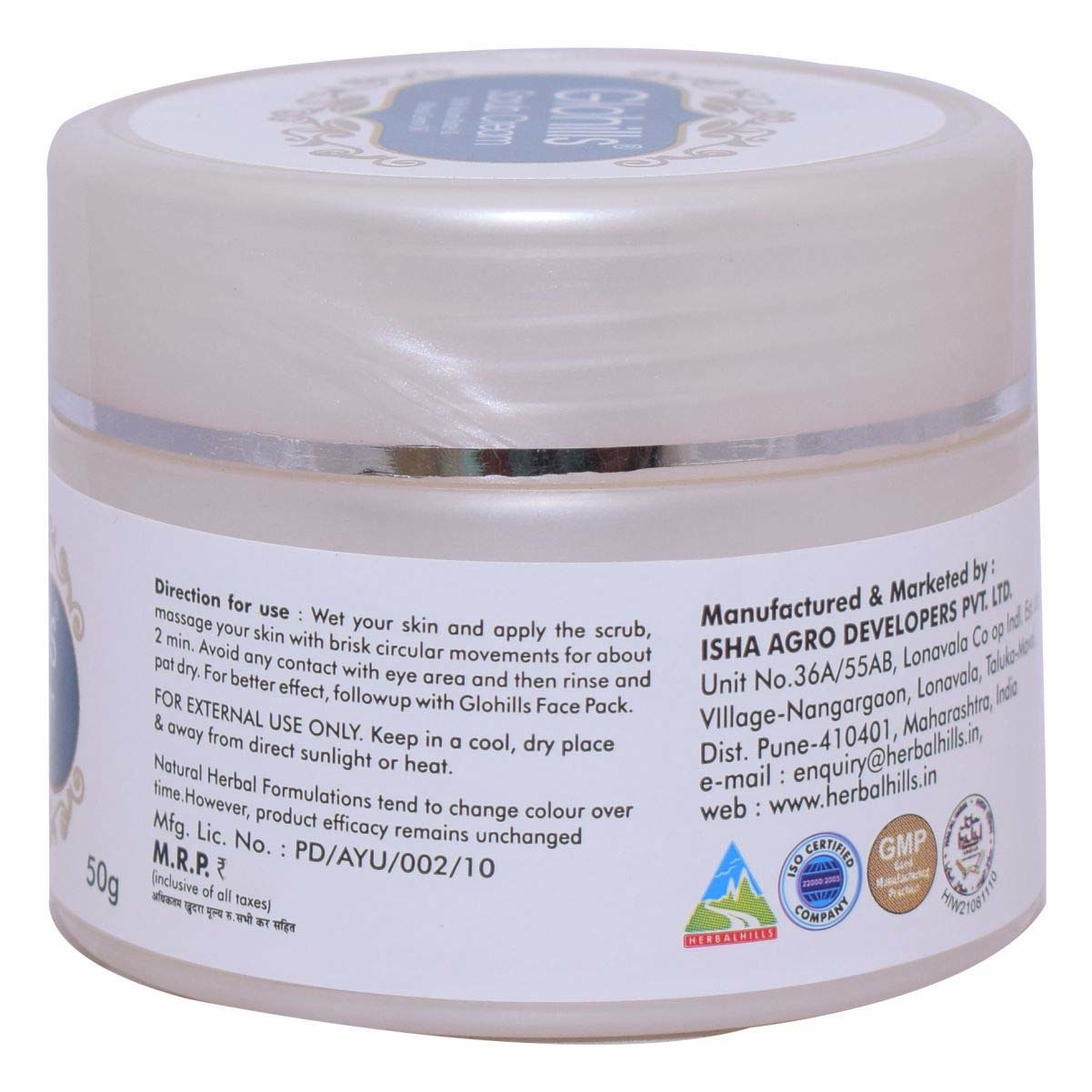Herbal Face Scrub - Glohills Scrub Cream Ingredients: Apricot