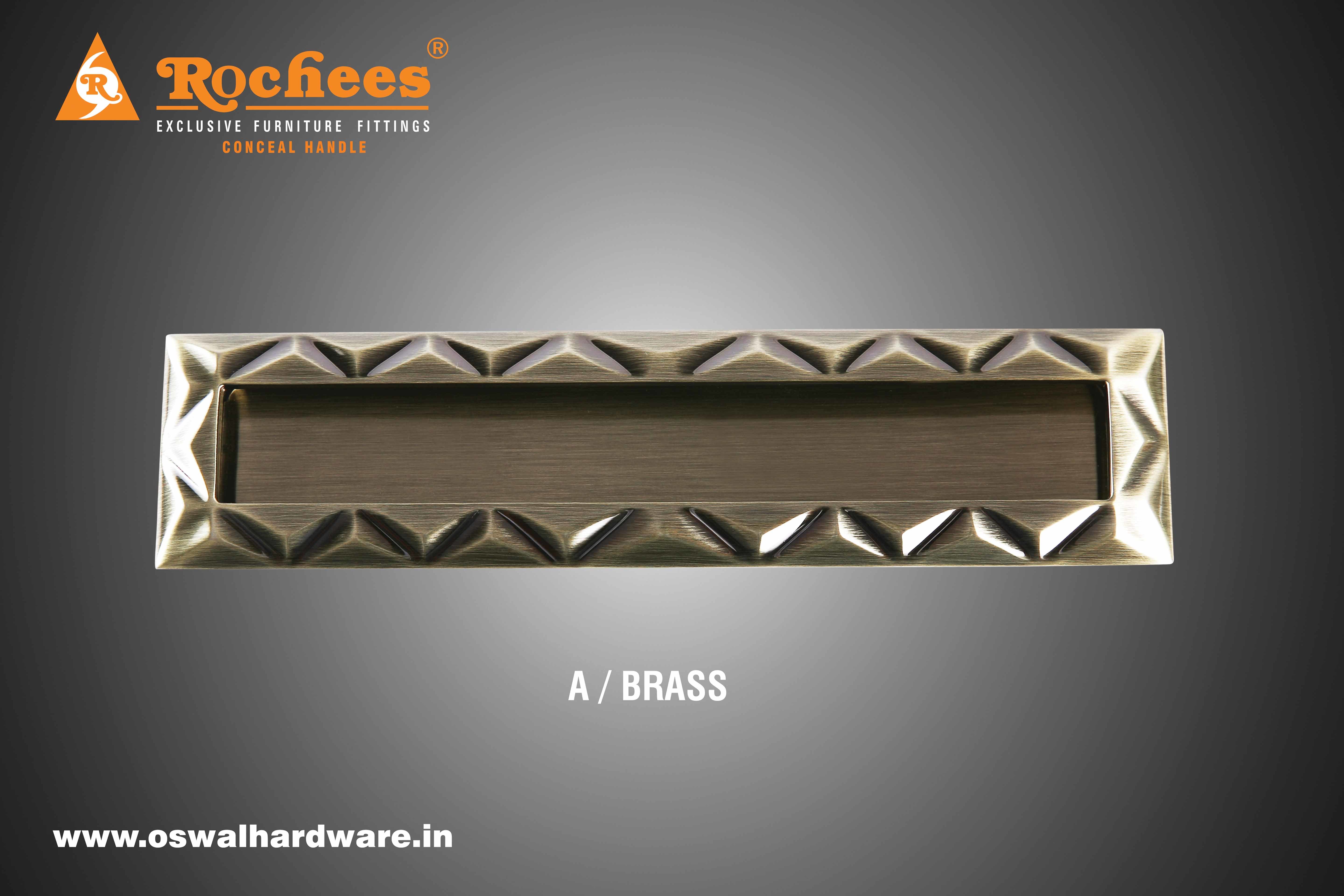 Conceal Handle Zinc Axon Application: Drawer Fitting