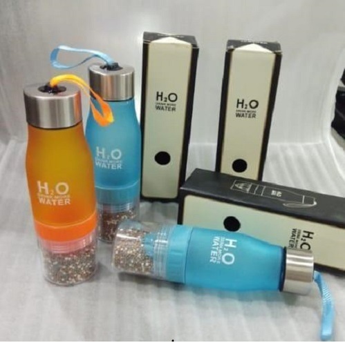 Alkaline Water Bottle - 650 Ml, Multi-color Plastic Design | Hydrogen Water For Beauty And Health, No Bacteria Or Heavy Metals