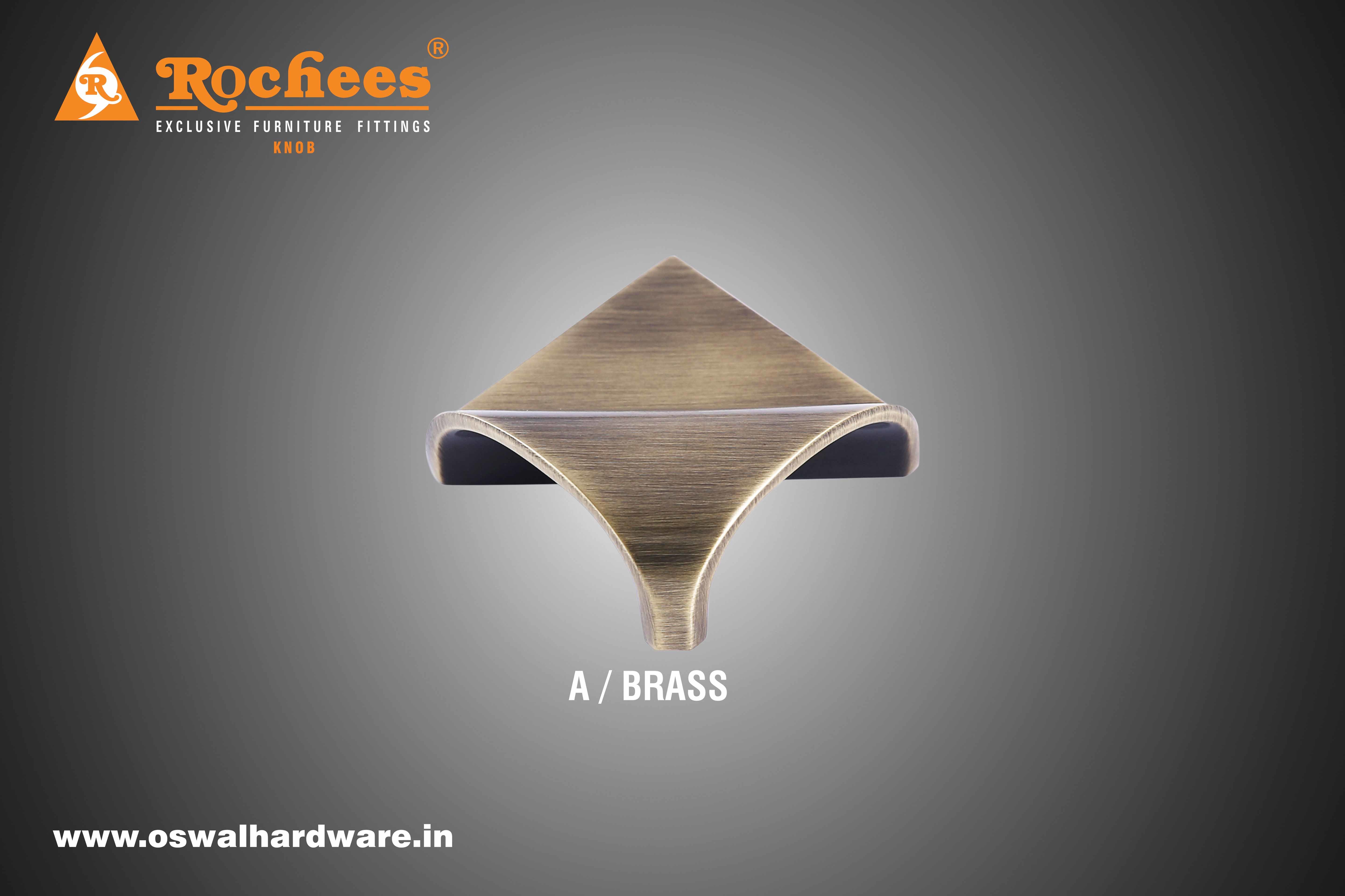 Knob Zinc Triangle Application: Drawer Fitting
