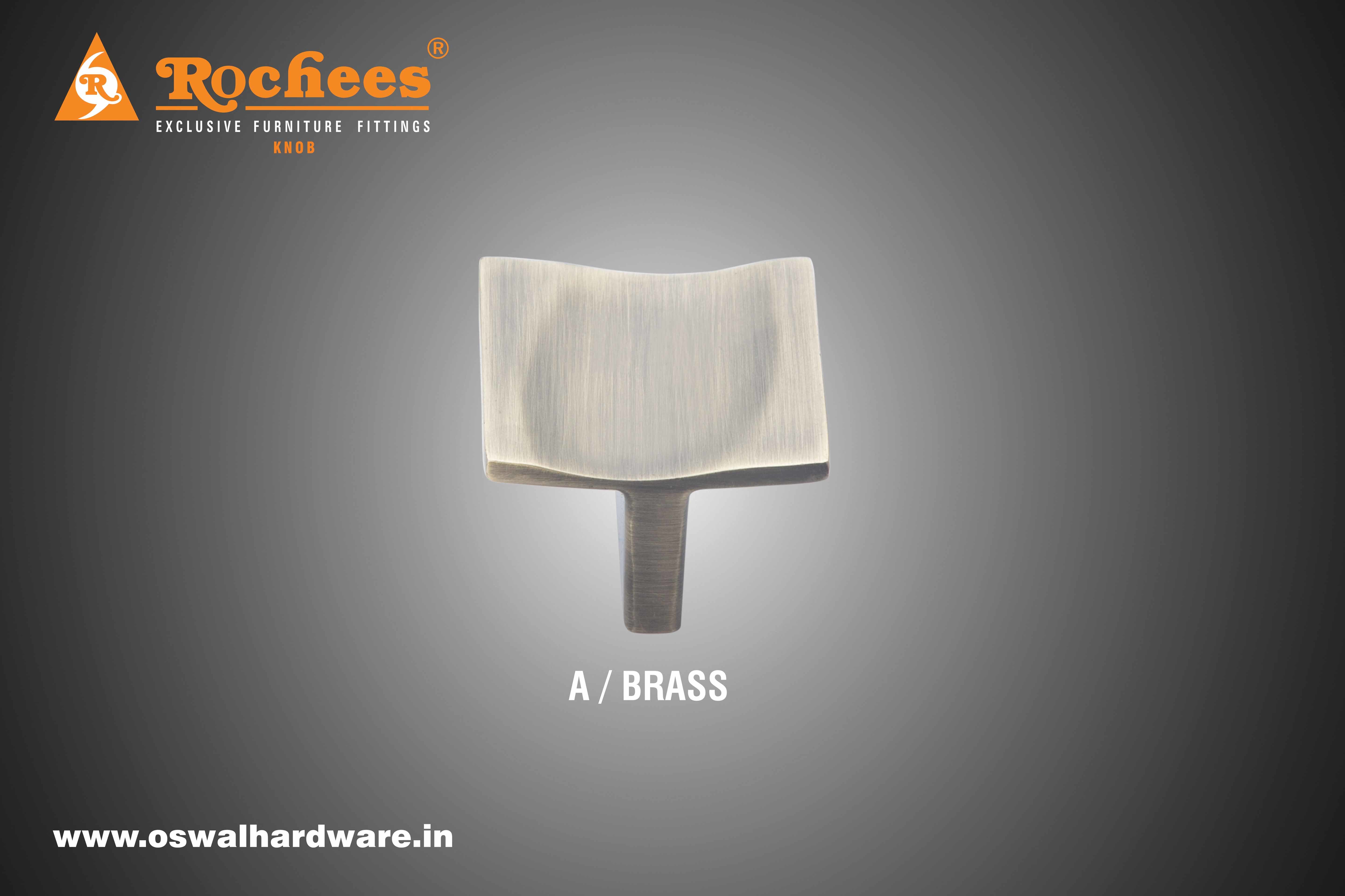 Knob Zinc Oh472 - Zinc Alloy Material, Multi-color Finish Options: A/brass, Ss, Chrome, White, Black | Ideal For Wardrobe, Kitchen Drawer, Cabinet, And Wooden Drawers