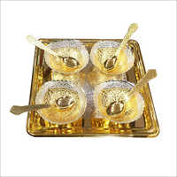 ब्रास बाउल डिनर सेट