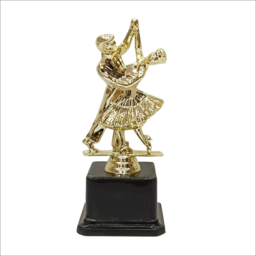 Dance Brass Trophy - Brass Material, Custom Weight, Polished Finish, Alluring Golden Color | Rugged Design, Ideal for Gifting and Display