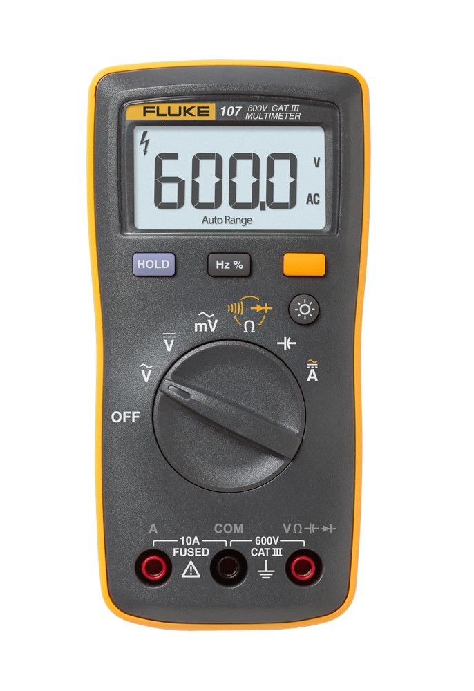 Fluke 107 Palm-sized Digital Multimeter - Material: Plastic