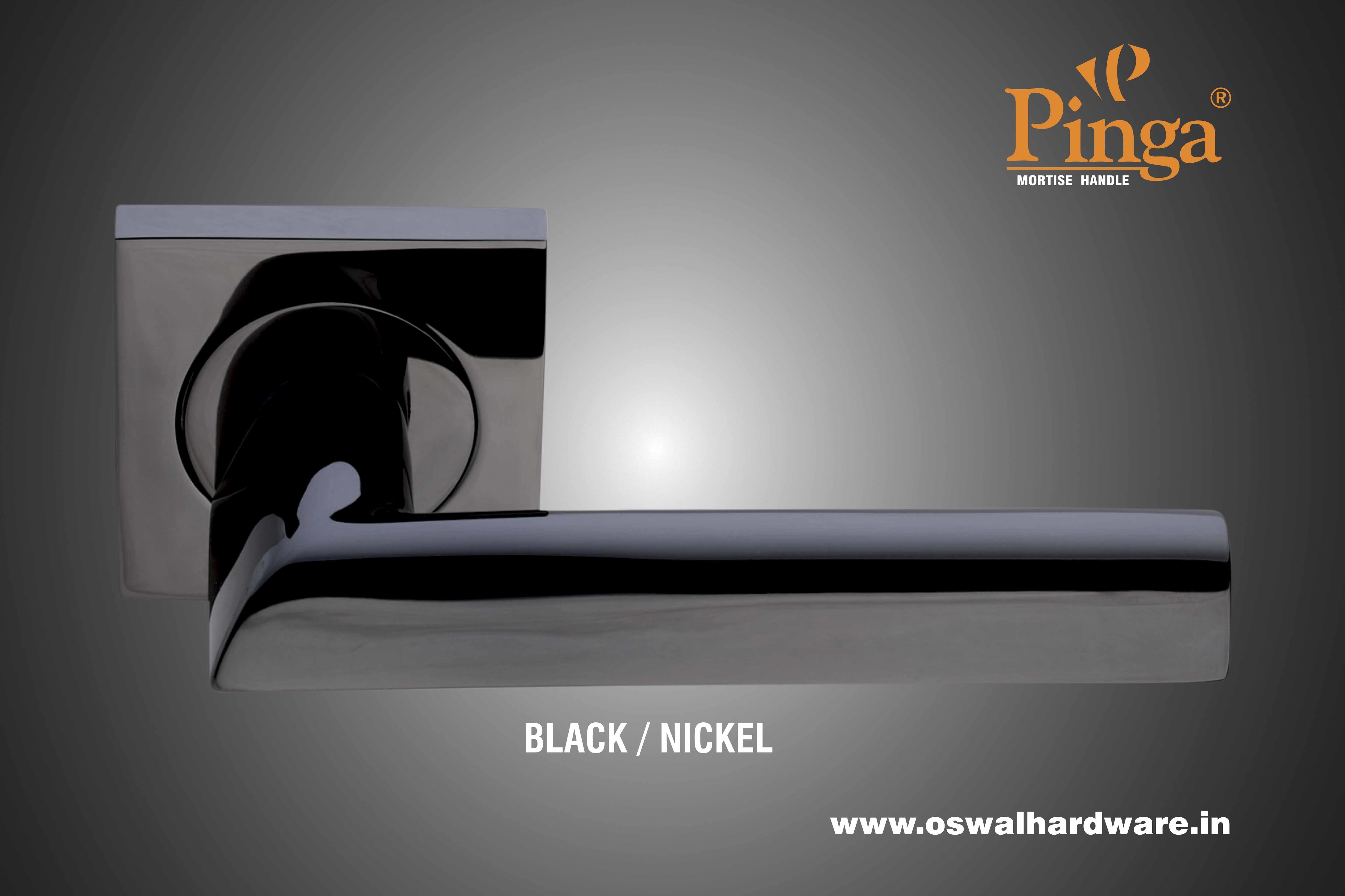 Mortise Handle - Brass Material Suitable For Main Door Fitting | Multiple Finishes Available: A/brass Black/nickel Full/ss Graphite/black Chrome