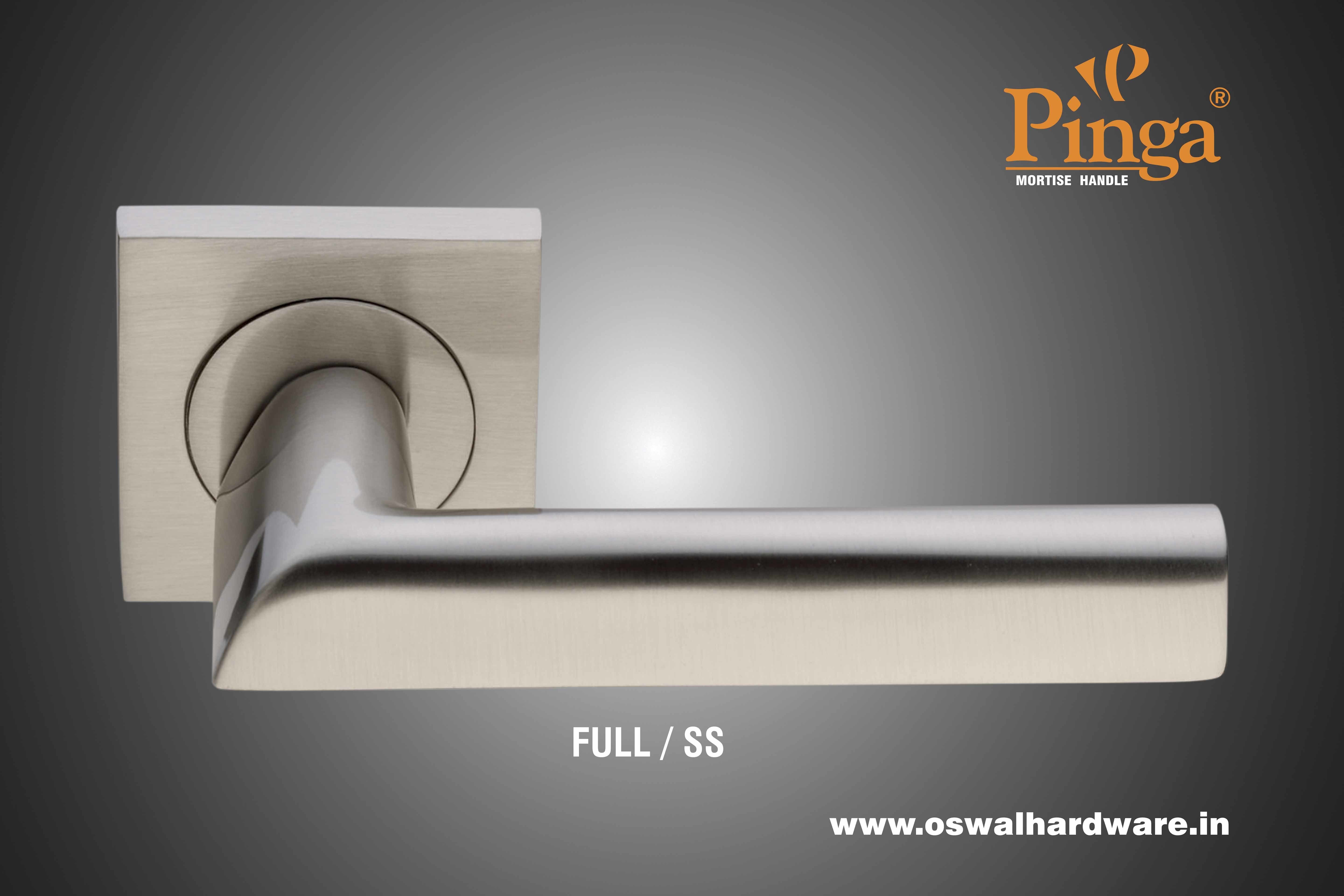 Mortise Handle - Brass Material Suitable For Main Door Fitting | Multiple Finishes Available: A/brass Black/nickel Full/ss Graphite/black Chrome