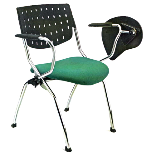 Institutional Chair - 5.5mm Thick, 19 Inch Wide | Polished Plastic with Metal Frame, Modest Design