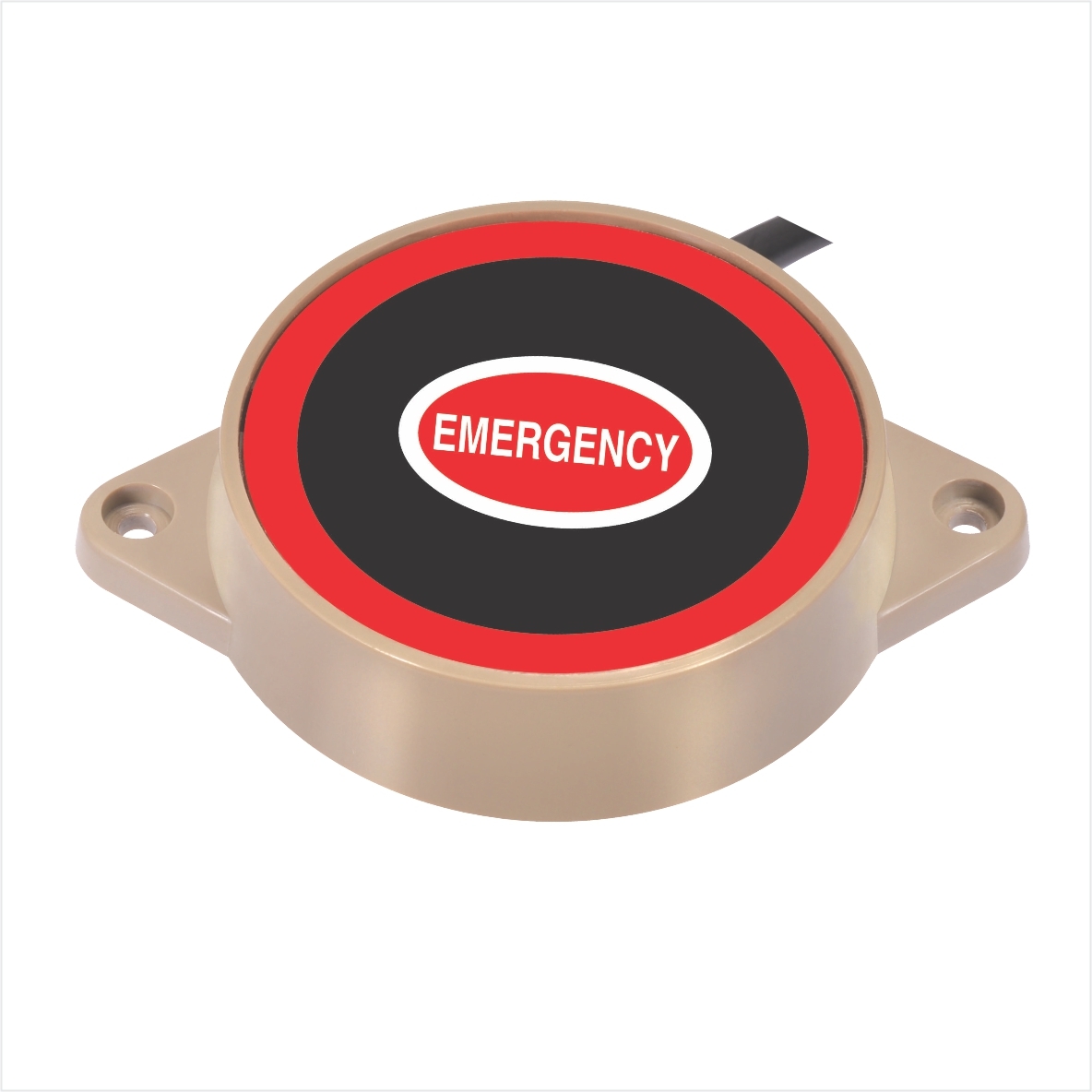 Emergency Panic Switch - Abs300 Engineering Plastic | 12/24 Volt Dc, Ais140 Compatible, Black, Beige, Yellow