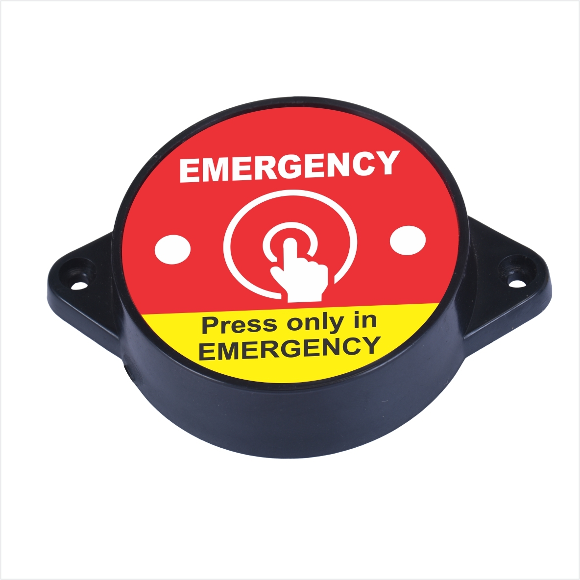Emergency Panic Switch - Abs300 Engineering Plastic | 12/24 Volt Dc, Ais140 Compatible, Black, Beige, Yellow