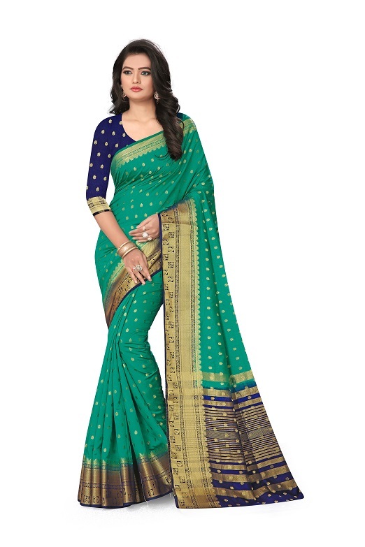 Yellow /Bottle Green /Pink Designer Fancy Saree