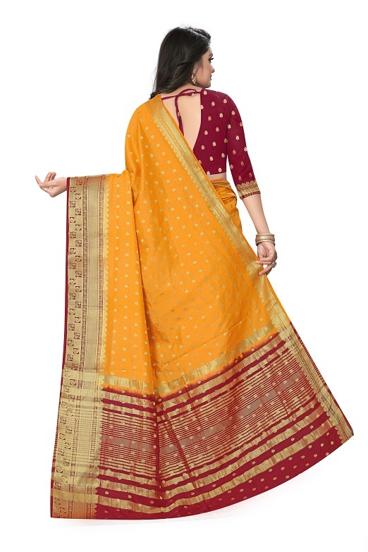 Yellow /Bottle Green /Pink Designer Fancy Saree