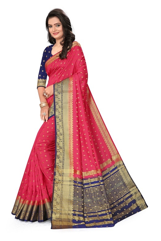 Yellow /Bottle Green /Pink Designer Fancy Saree