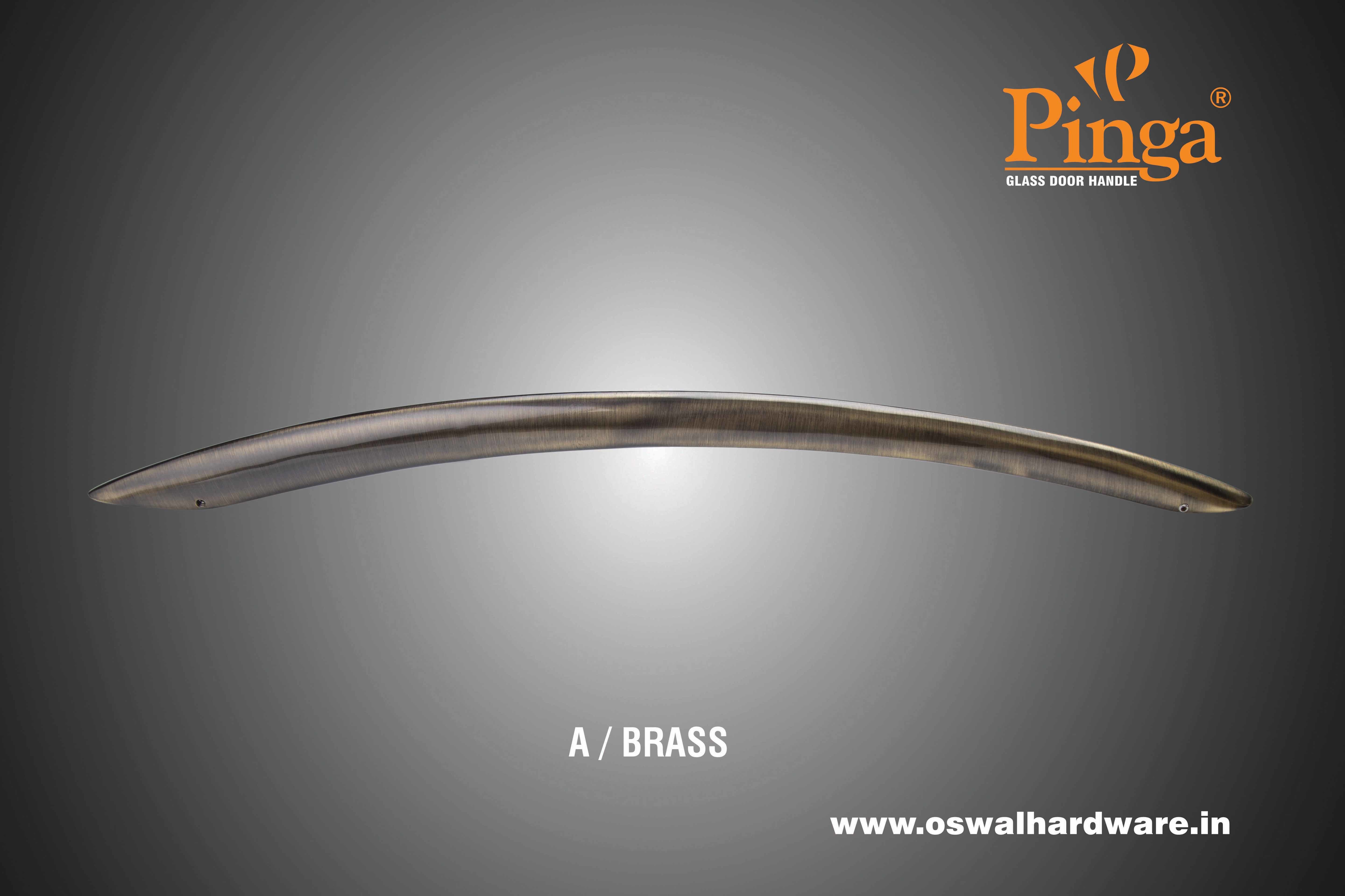 A/brass Glass Door Handle Brass Austin