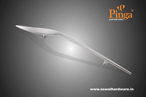 ए/ब्रास ग्लॉसी ग्लास डोर हैंडल ब्रास टाइटन