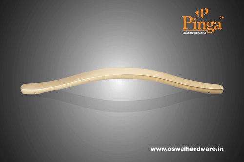 ब्लैक/मैट ग्लास डोर हैंडल ब्रास ट्रेसर