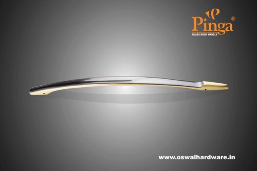 ए/ब्रास ग्लॉसी ग्लास डोर हैंडल ब्रास रोल्स