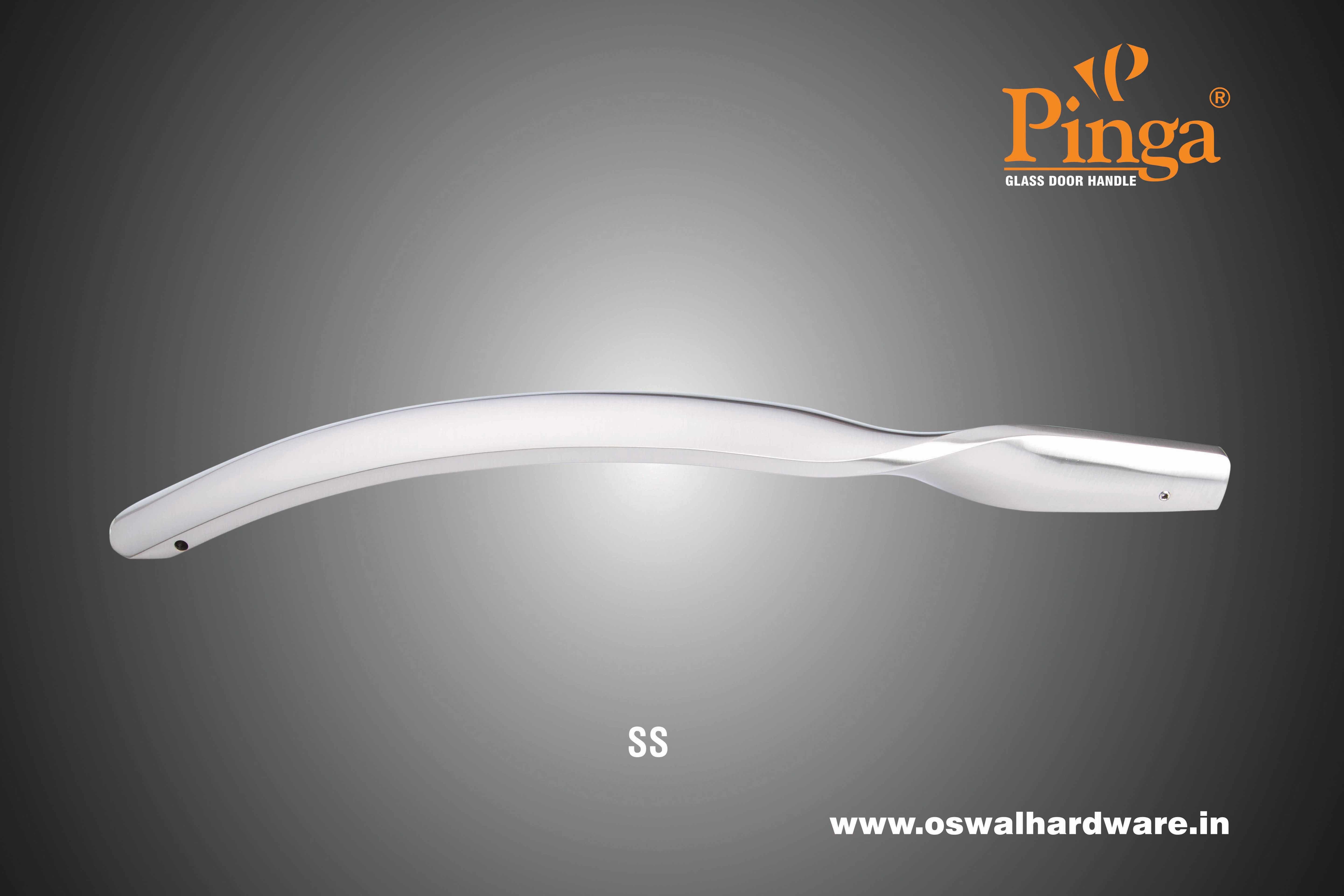 A/brass Glossy Glass Door Handle Brass Doms