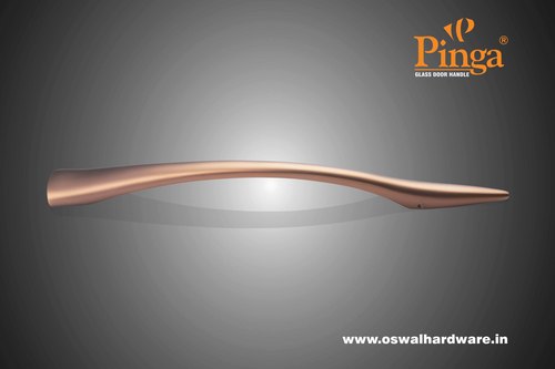 ए/ब्रास ग्लॉसी ग्लास डोर हैंडल ब्रास पायलट