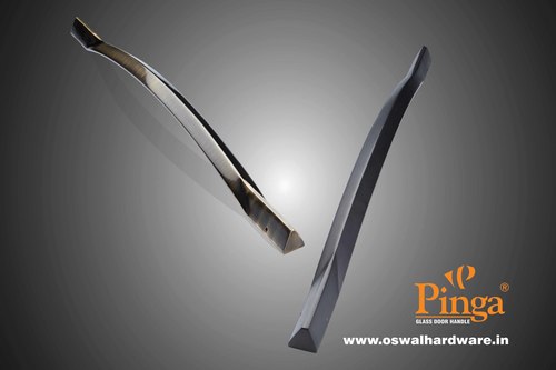 ए/ब्रास ग्लॉसी ग्लास डोर हैंडल ब्रास स्पार्टन