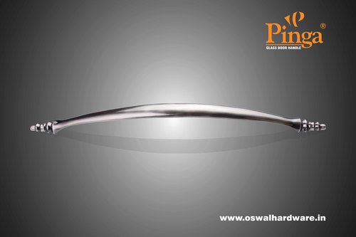 ए/ब्रास मैट ग्लास डोर हैंडल ब्रास रॉकी