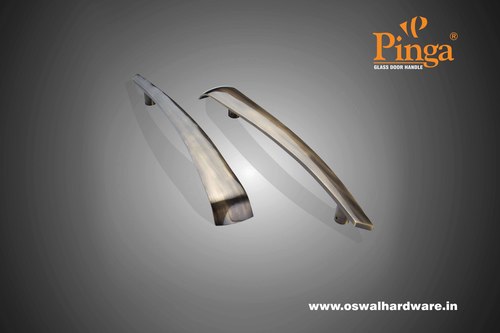 ए/ब्रास ग्लॉसी ग्लास डोर हैंडल ब्रास आर्क