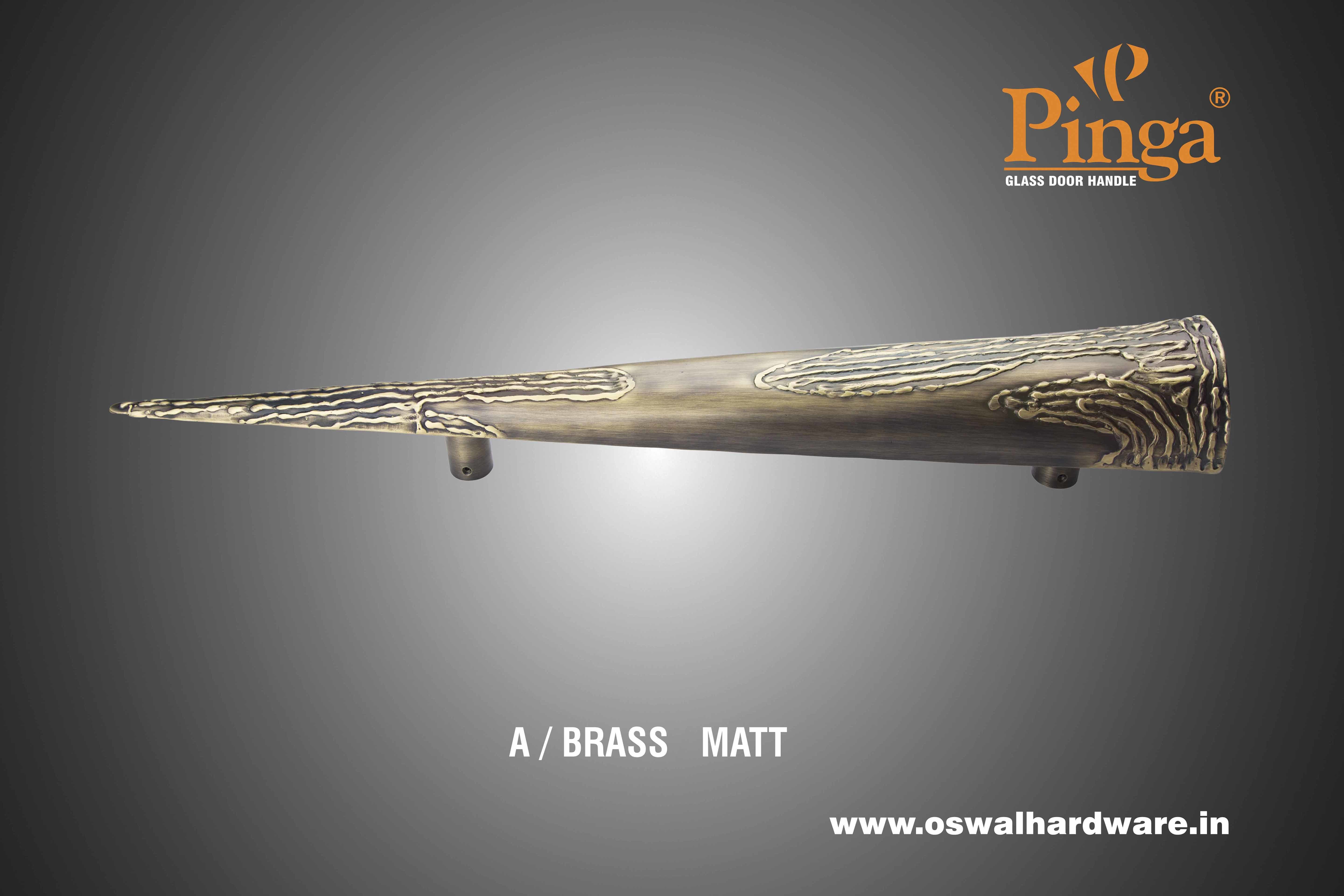 A/brass Matt 304 Steel Cone Glass Door Handle