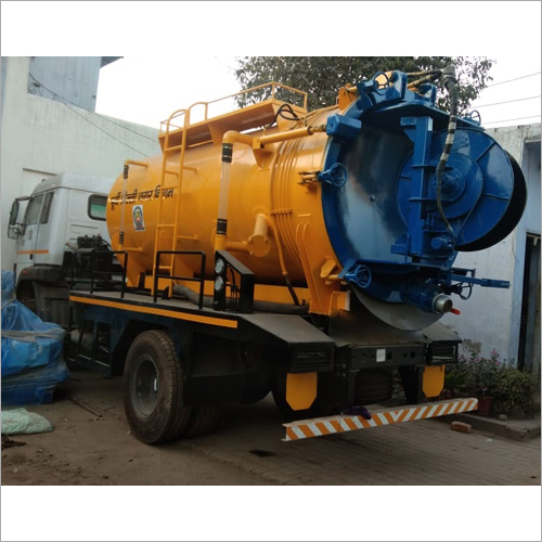 Sewer Jetting Cum Suction Machine - Mild Steel, 10,000 Liters Tank Capacity , 1500 LPM Pump, 200 Bar Jetting Pressure, 150 HP Engine Power, Dimensions 6.5m x 2.5m x 3m, Weight 10,000 kg