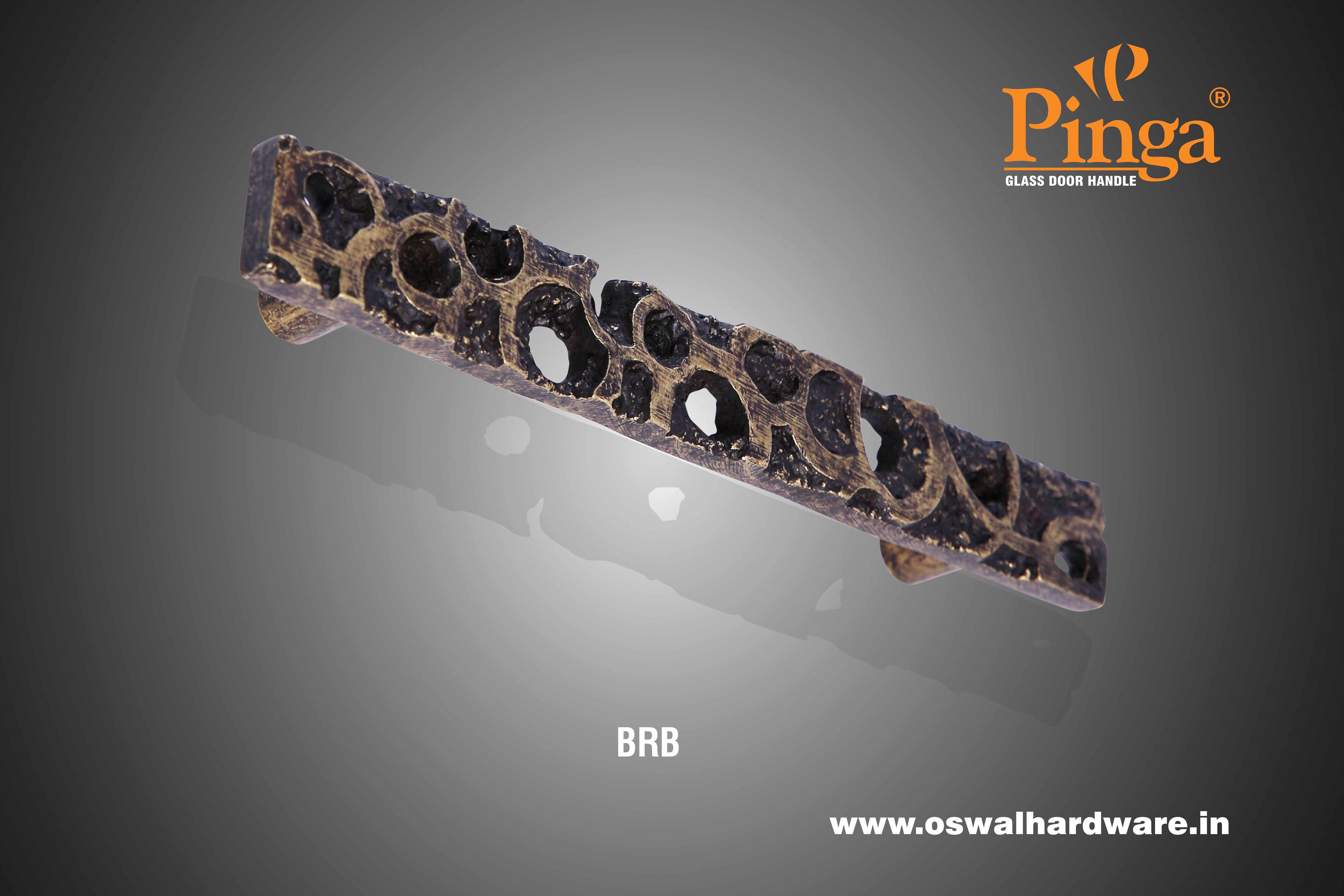 Brb Brass Rover Glass Door Handle