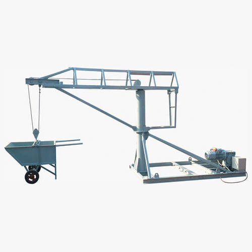 Monkey Lift Mini Crane - Steel, 7.5ft Jib, 500kg Capacity, 360° Movement, Blue Color, PLC Control, Easy Installation, Shiftable Handling