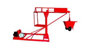 Monkey Lift Mini Crane - Steel, 500 Kg Capacity, 7.5 Feet Jib, 7ft X 4ft Base | Automatic, 360° Movement, Plc Control, Easy Installation