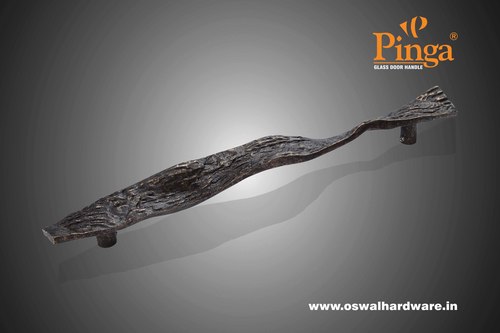 जीआर-पेटिना ग्लास डोर हैंडल ब्रास क्लेयर