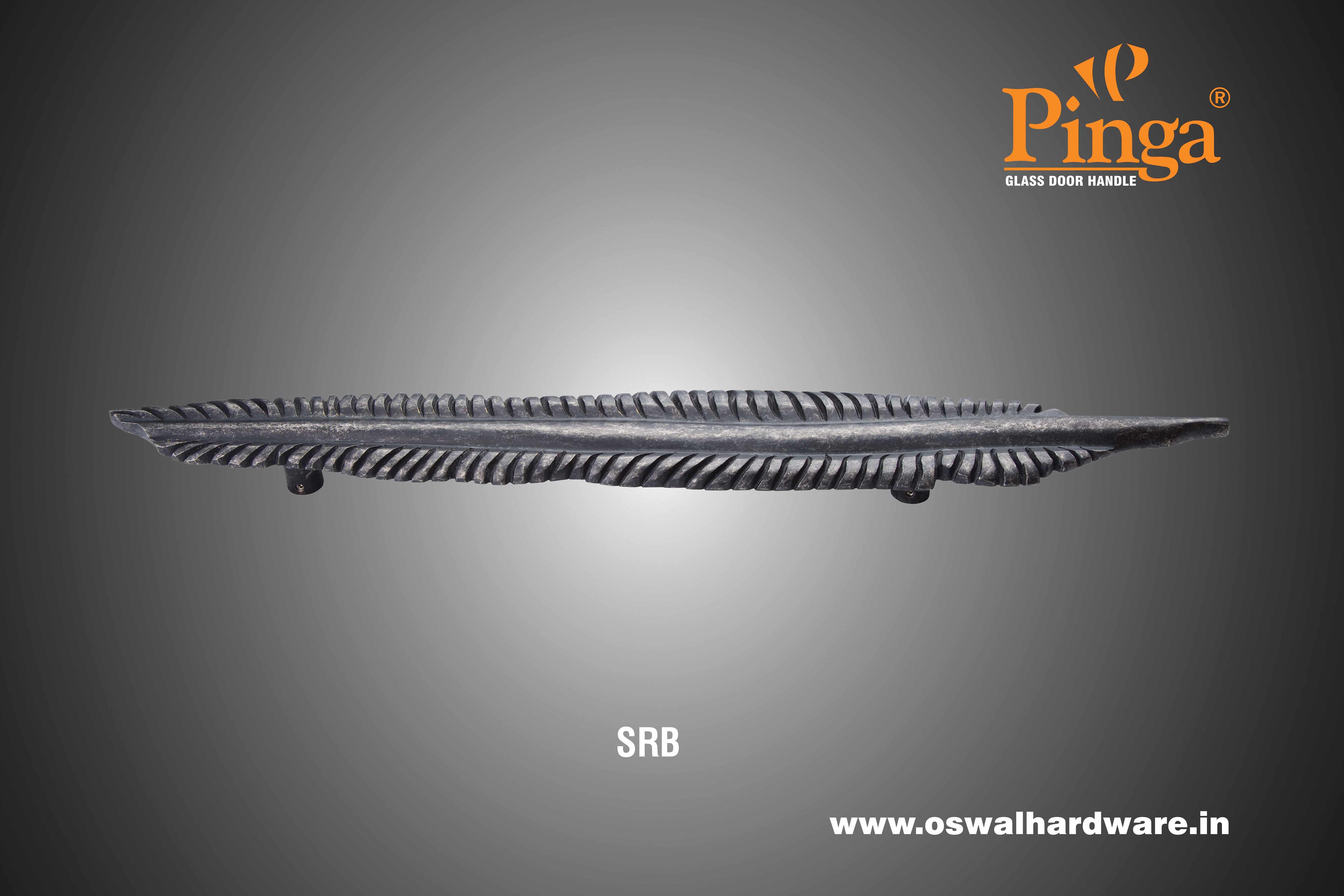 A/brass Matt Brass Wings Glass Door Handle