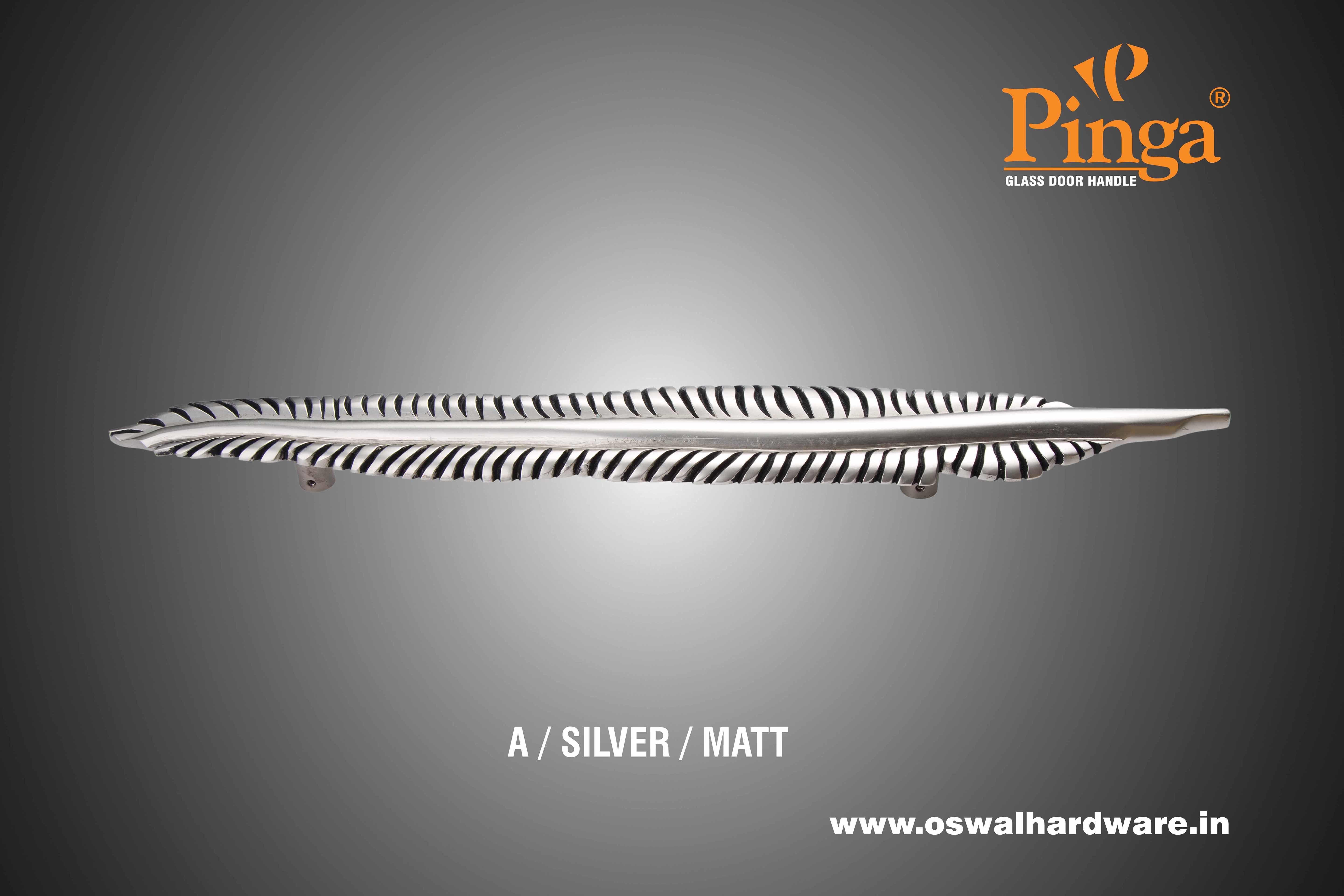 A/brass Matt Brass Wings Glass Door Handle