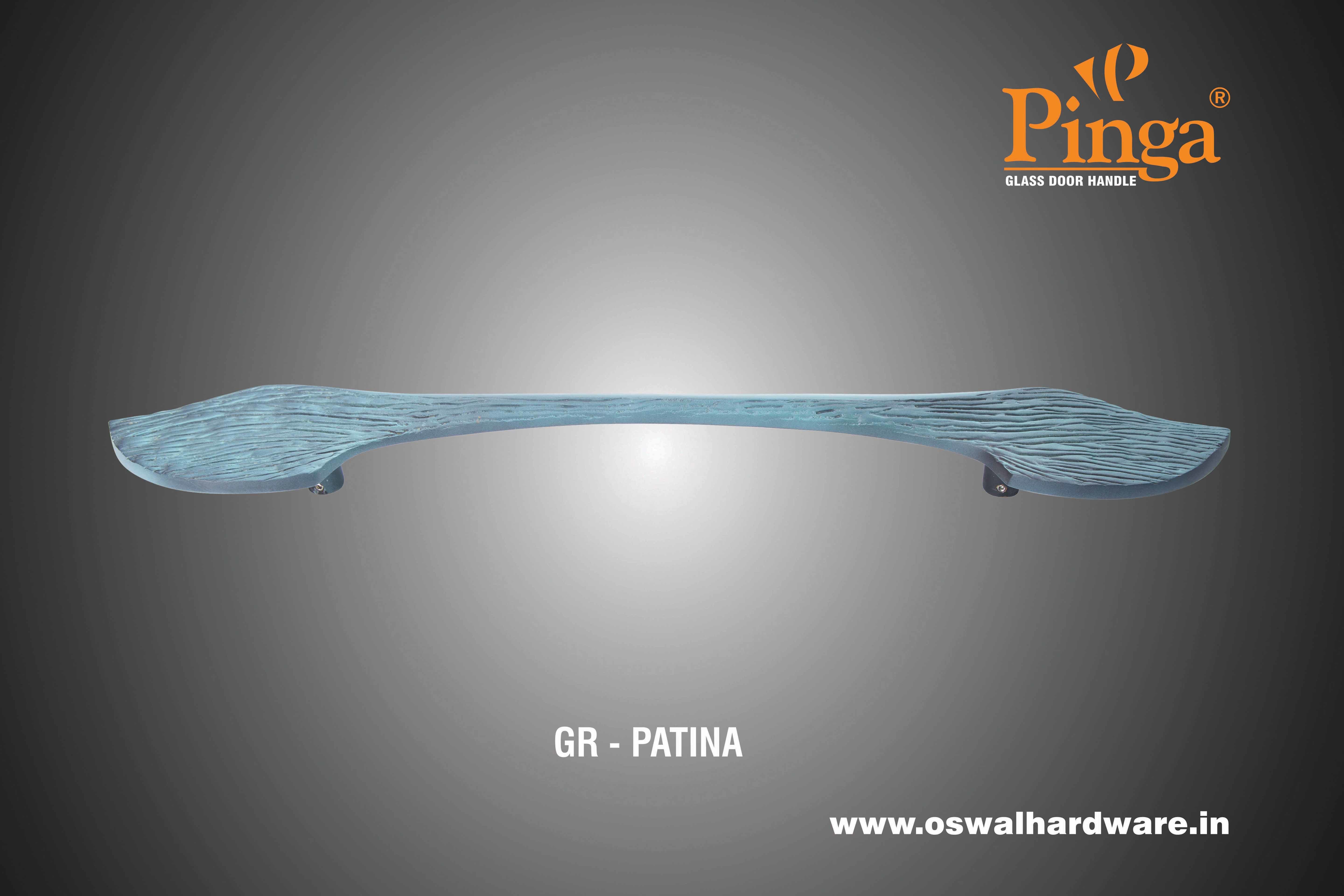 Glass Door Handle - Brass Material, 24 Size, A/brass Matt Finish | Suitable For Main Door Usage, Multi-color Options