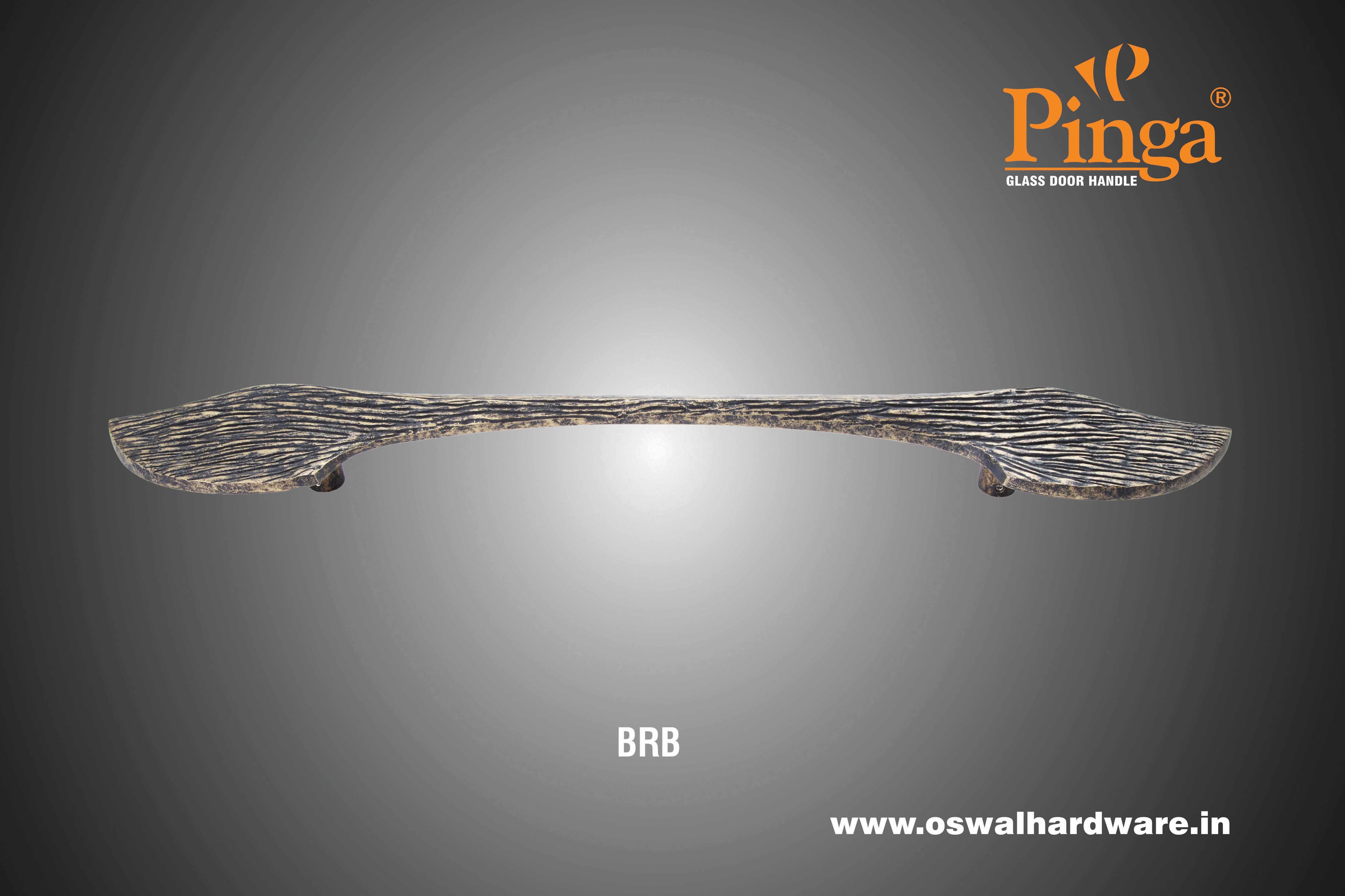 Glass Door Handle - Brass Material, 24 Size, A/brass Matt Finish | Suitable For Main Door Usage, Multi-color Options