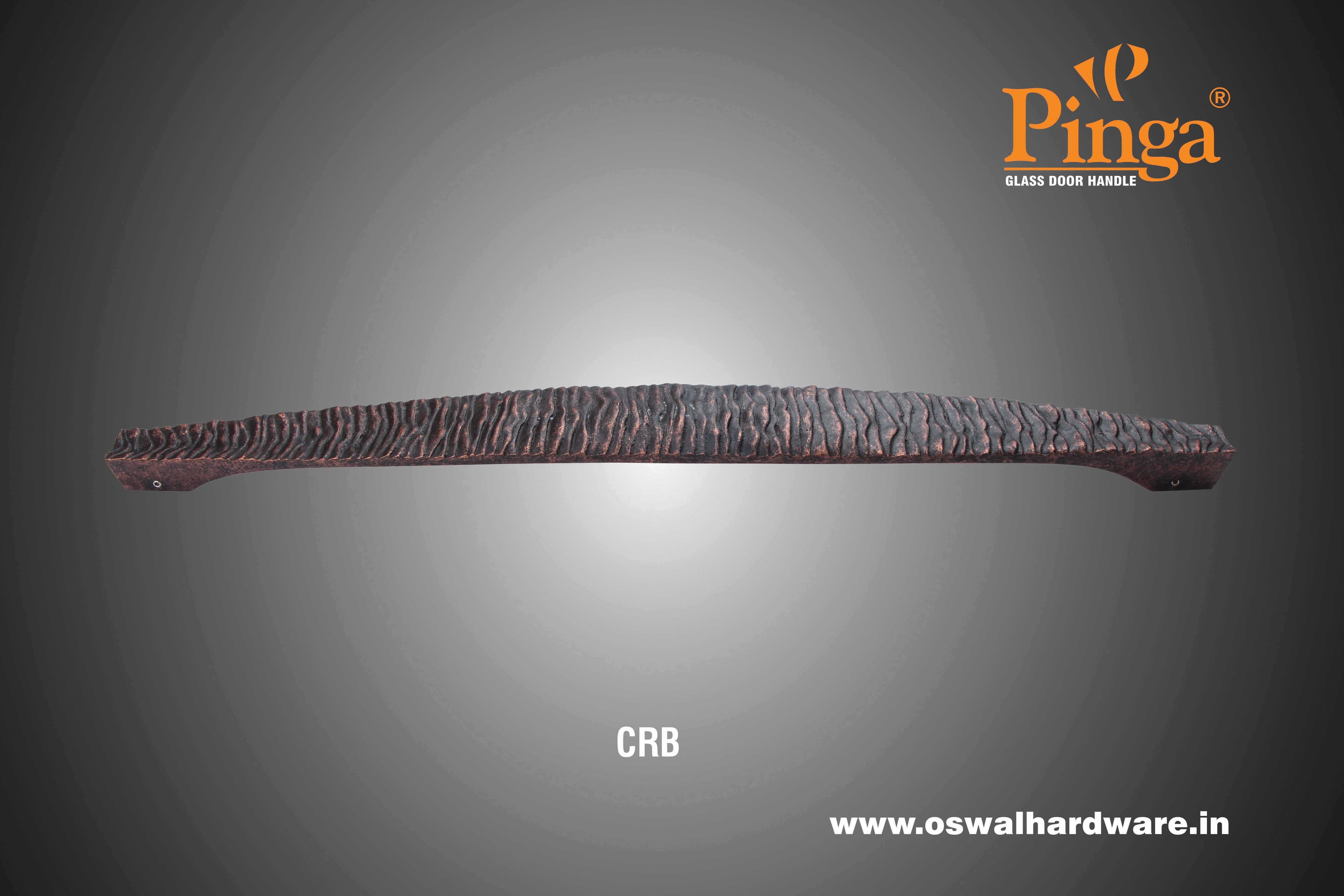 Glass Door Handle - Brass Material, 24 Pair Size | Available In A/brass Matt, A/silver Matt, Brb, Crb