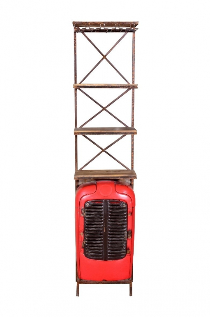 Natural Tractor Bar Counter Wine Racks
