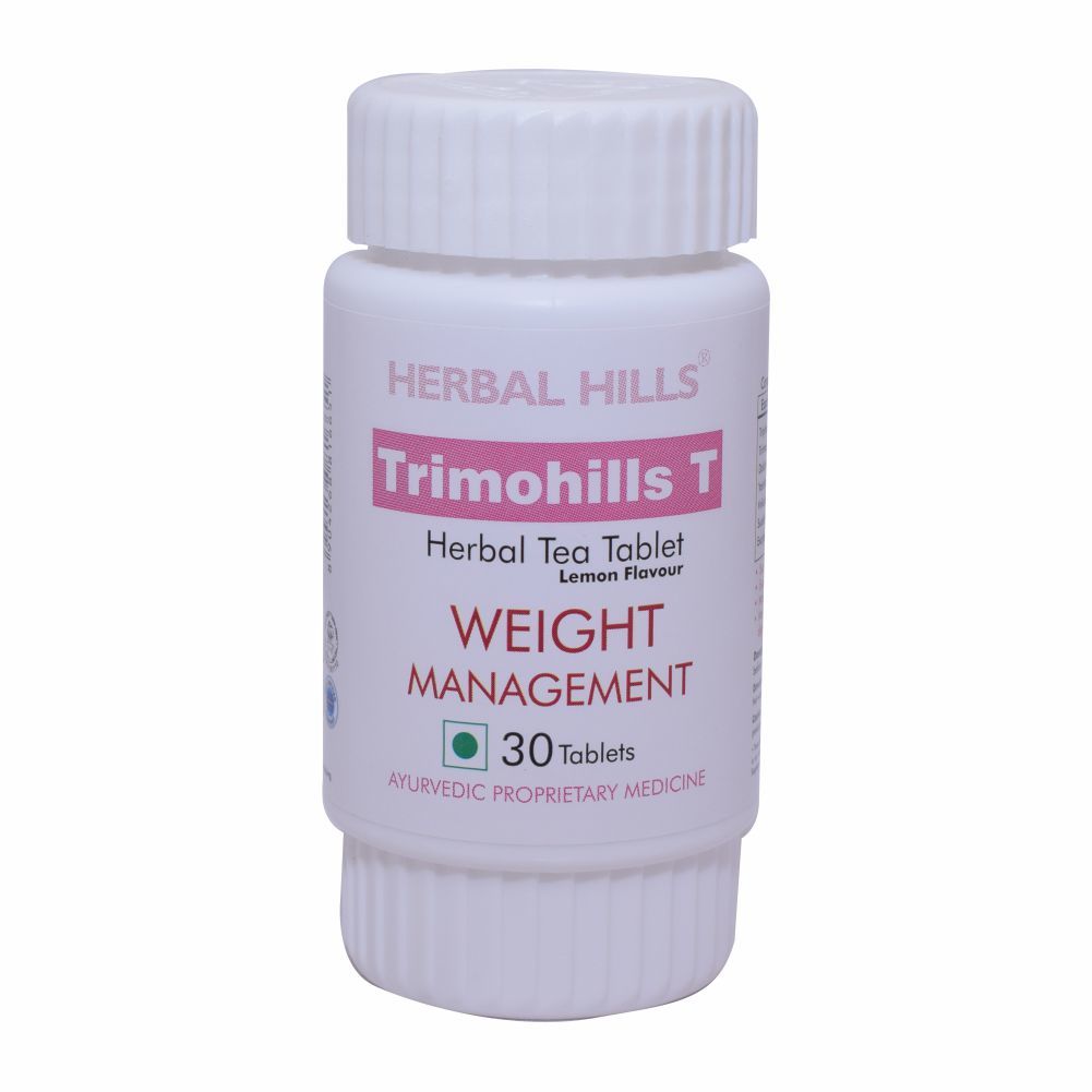 Ayurvedic Supplement For Weight Loss - Trimohills T - 30 Tablets With Lemon Flavour