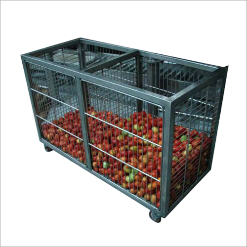 Commercial Vegetable Steel Cage Trolley Application: Hotel & Restaurant